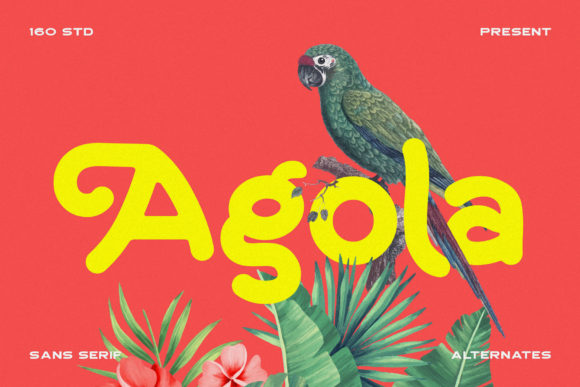 Agola: A Retro Display Font for Whimsical Branding