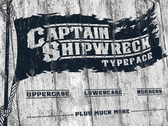 Captain Shipwreck Font: Bold Vintage Display Typography