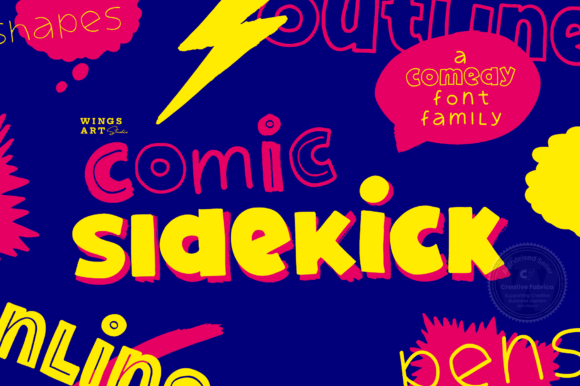Comic Sidekick: A Playful and Friendly Display Font for Engaging Visuals