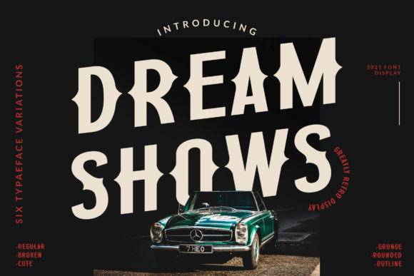 Dream Shows Font Review for Bold Brand Identity Design