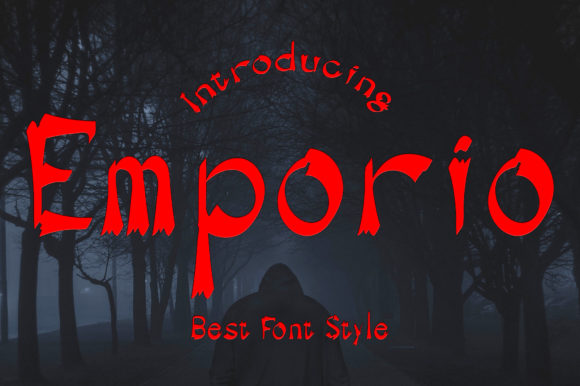 Emporio Font Review: Spooky Display Typography for Editorial Design