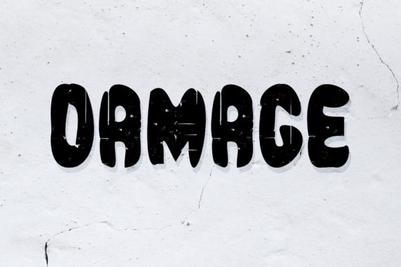Exploring Damage: A Unique Display Font