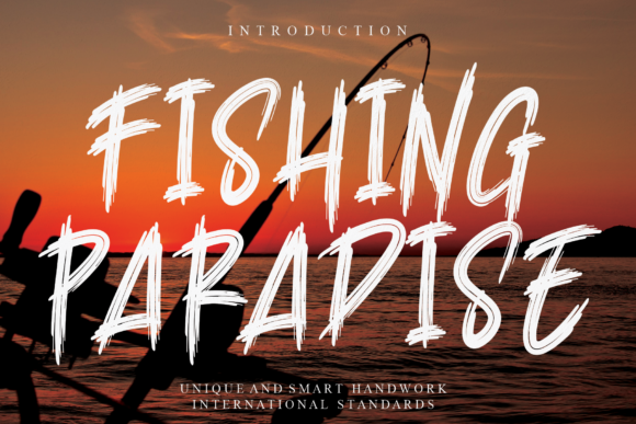 Fishing Paradise Font for Editorial Design and Display
