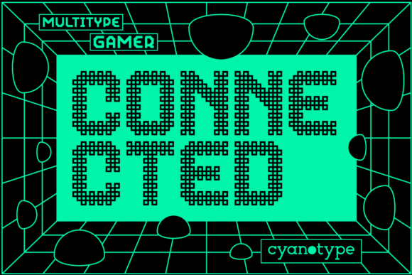 Gamer Connected Font Review: A Distorted Pixel Typeface for Modern Branding