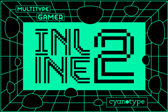 Gamer Inline 2 Font for Trendy Digital Design