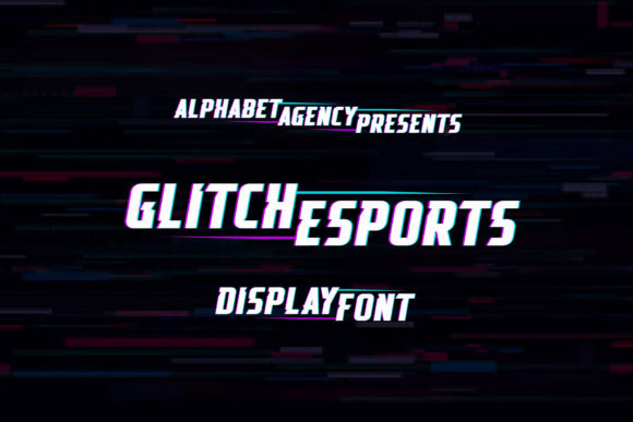 Glitch Esports Font: Bold Display Typography for Editorial Design