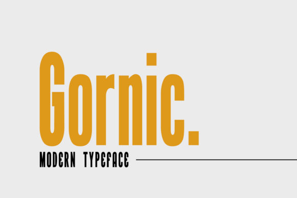 Gornic: A Bold and Thick Display Font for Creative Projects