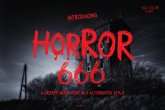 Horror 666 Font: Dramatic Display Typography for Web Design