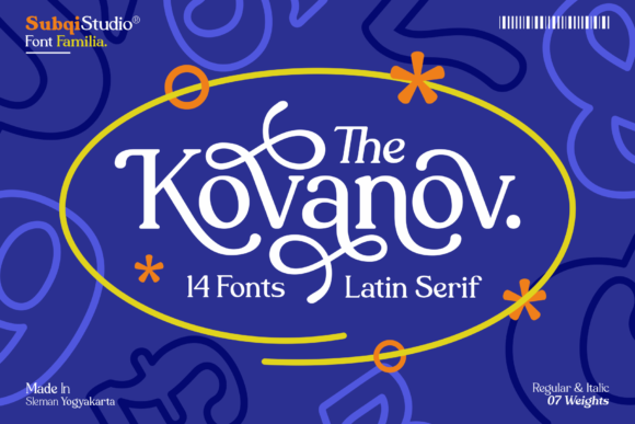 Kovanov Font: Vintage Display Typography for Web Design