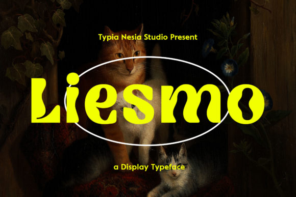 Liesmo: A Wavy Whimsical Display Font for Playful Branding