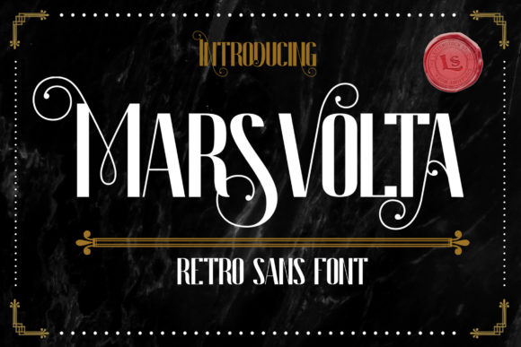 Marsvolta Font: Retro Display Type for Handmade Goods