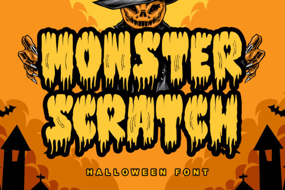 Monster Scratch Font: Bold Display Type for Campaigns