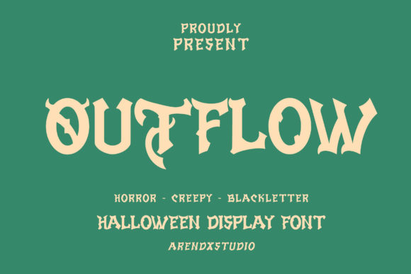 Outflow Font: Quirky Display Type for Brand Identity