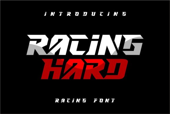 Racing Hard: A Bold and Dynamic Display Font for Trendy Designs