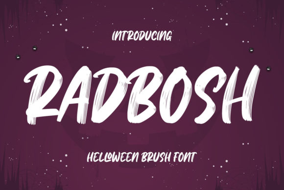 Radbosh Font: Bold Display Typography for Halloween Campaigns