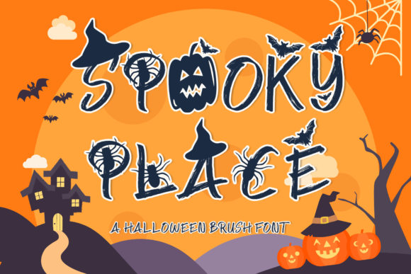 Spooky Place Font for Quirky Campaign Visuals