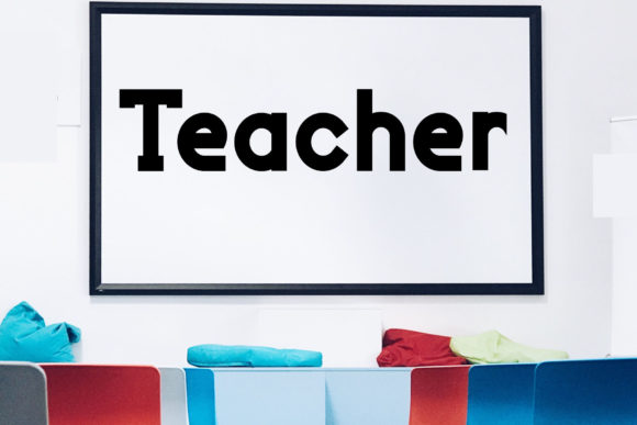 Teacher: A Bold and Stylish Typeface for Your Content