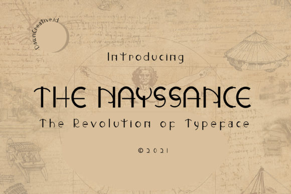 The Nayssance Display Font for Handmade Product Design