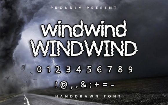 Windwind Wavy Display Font for Modern Campaign Design
